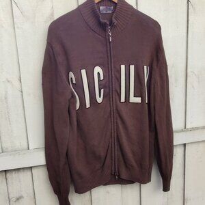 Castello, Men’s Zip Jacket, Sicily, Euro 52, L